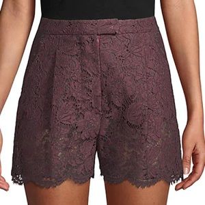 White Lace Valentino Shorts